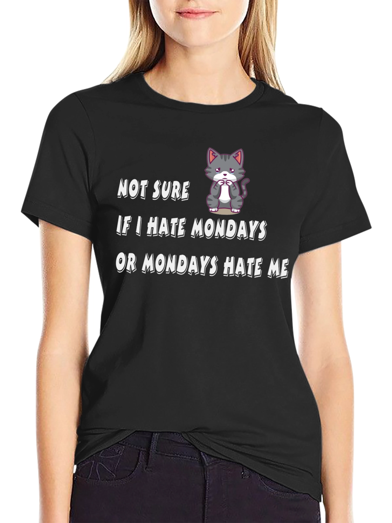 Funny Monday Hater Graphic T-Shirt