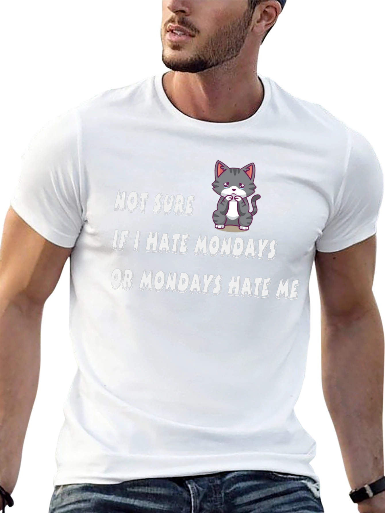 Funny Monday Hater Graphic T-Shirt