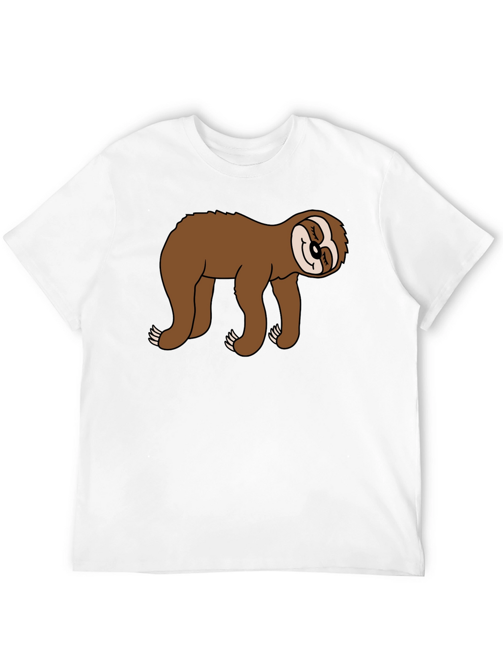 Sloth Graphic Tee - Black Casual Comfort