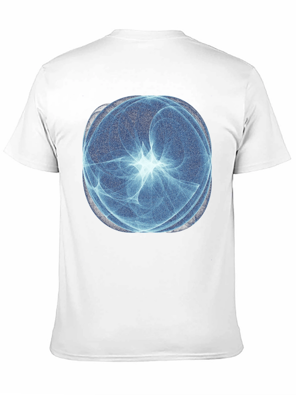 Abstract Blue Sphere Graphic T-Shirt