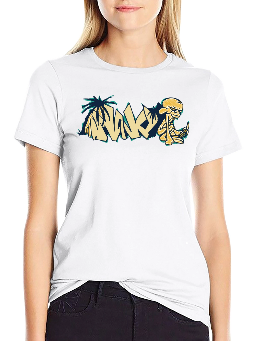 Relaxed Skeleton Graphic Tee - Cool Casual Style