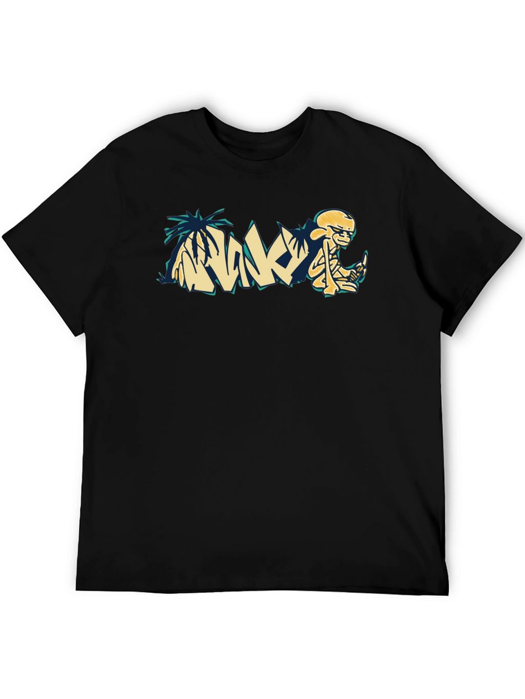 Relaxed Skeleton Graphic Tee - Cool Casual Style