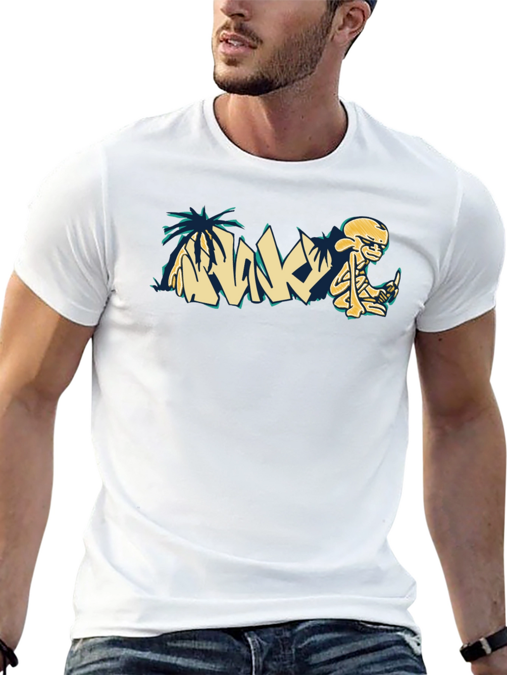 Relaxed Skeleton Graphic Tee - Cool Casual Style