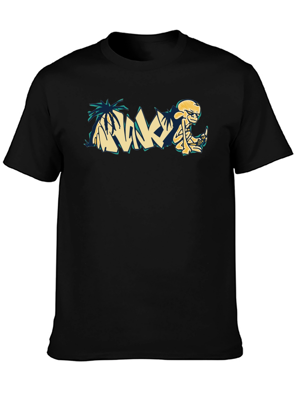 Relaxed Skeleton Graphic Tee - Cool Casual Style