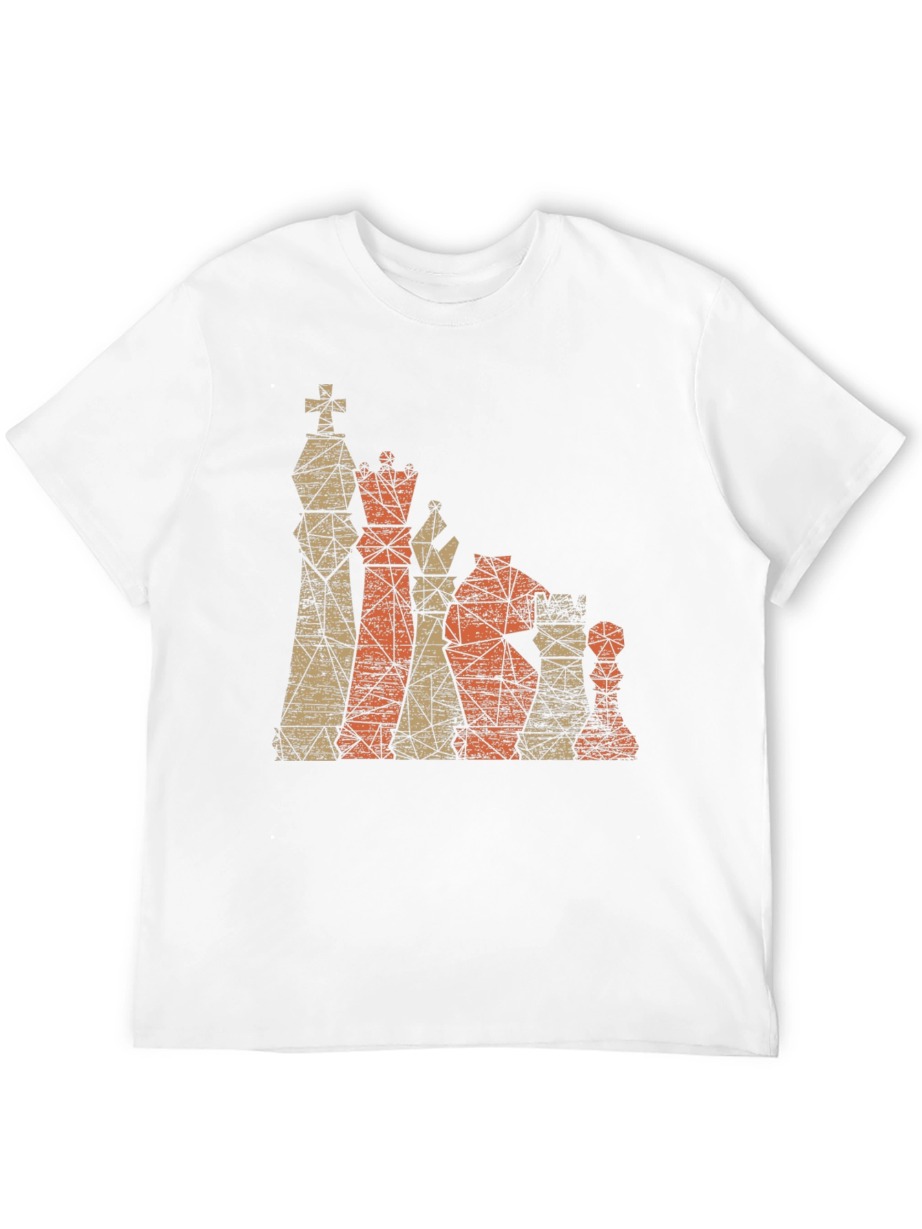 Geometric Chess Piece Graphic T-Shirt