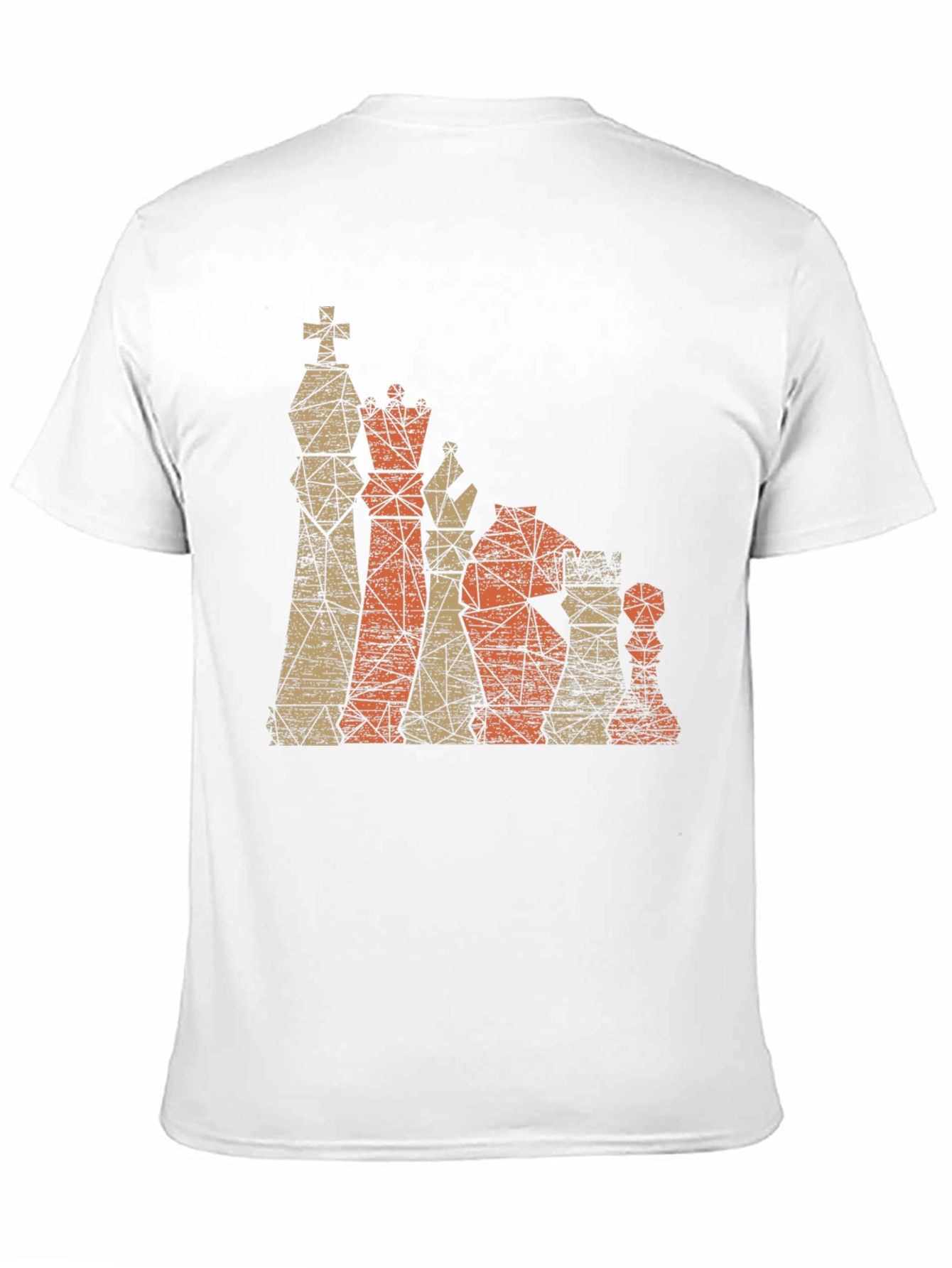 Geometric Chess Piece Graphic T-Shirt