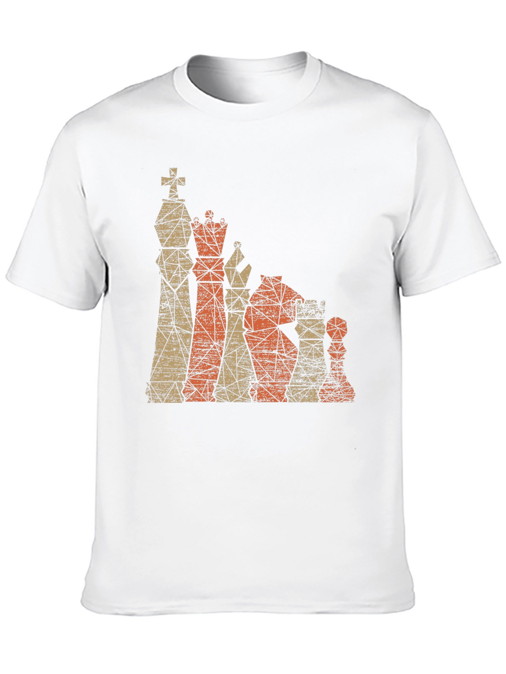 Geometric Chess Piece Graphic T-Shirt