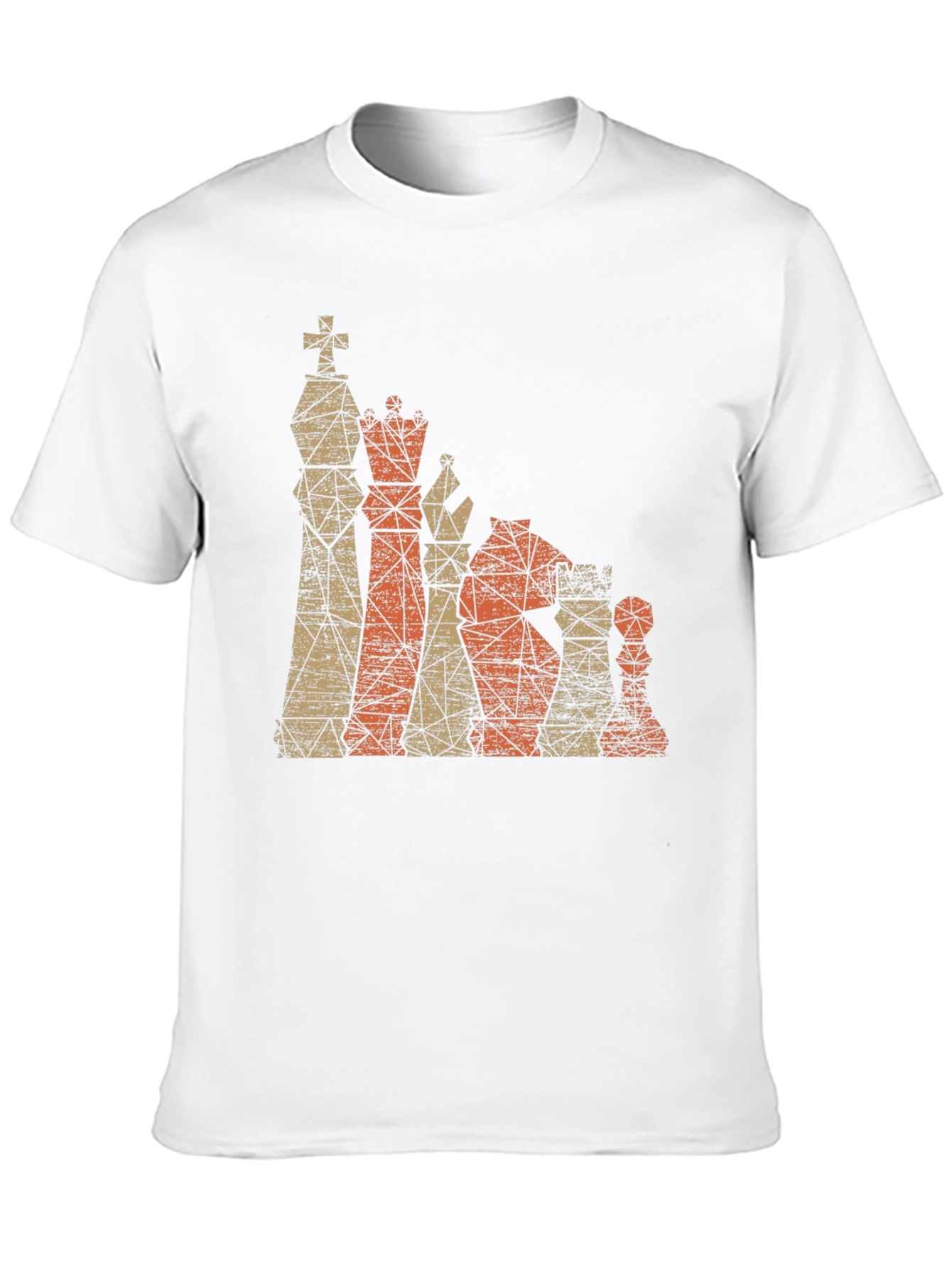 Geometric Chess Piece Graphic T-Shirt
