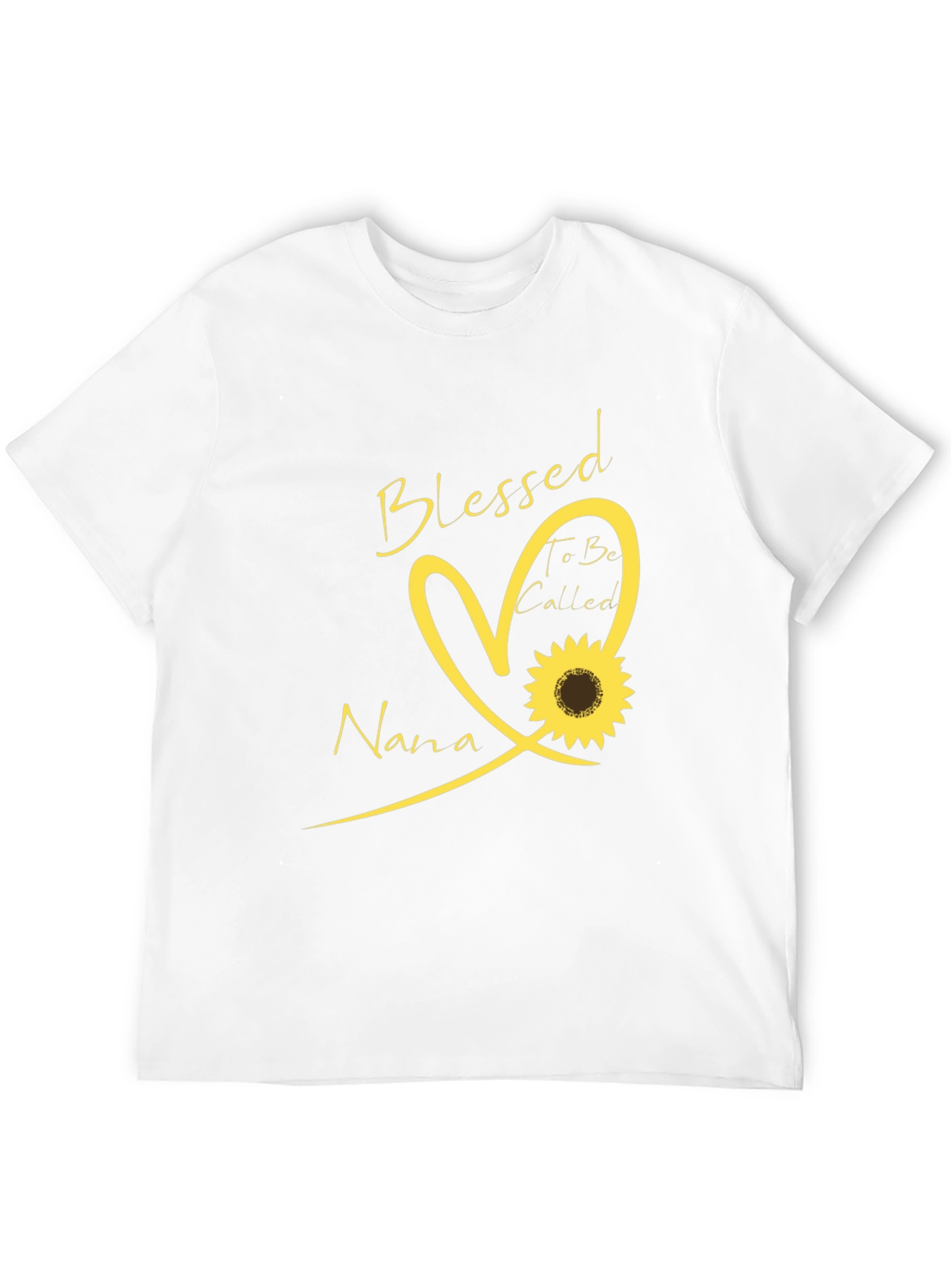 Blessed Nana T-Shirt - Sunflower Heart Design