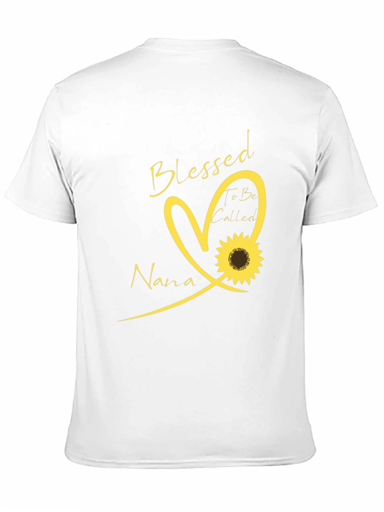 Blessed Nana T-Shirt - Sunflower Heart Design