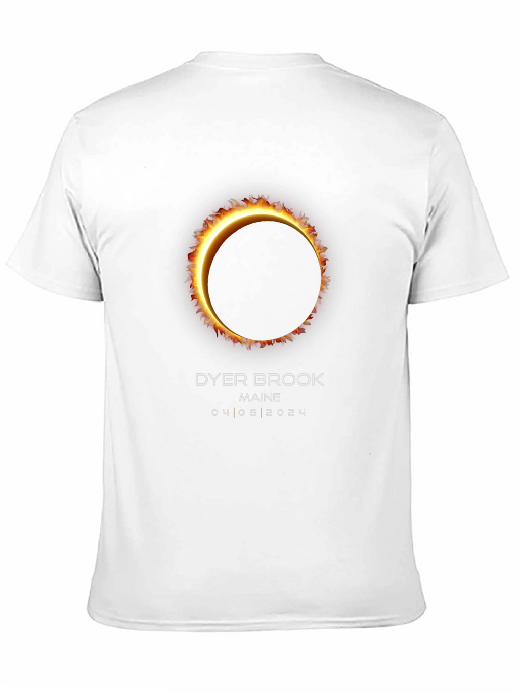 Dyer Brook Maine Eclipse T-Shirt - April 8 2024