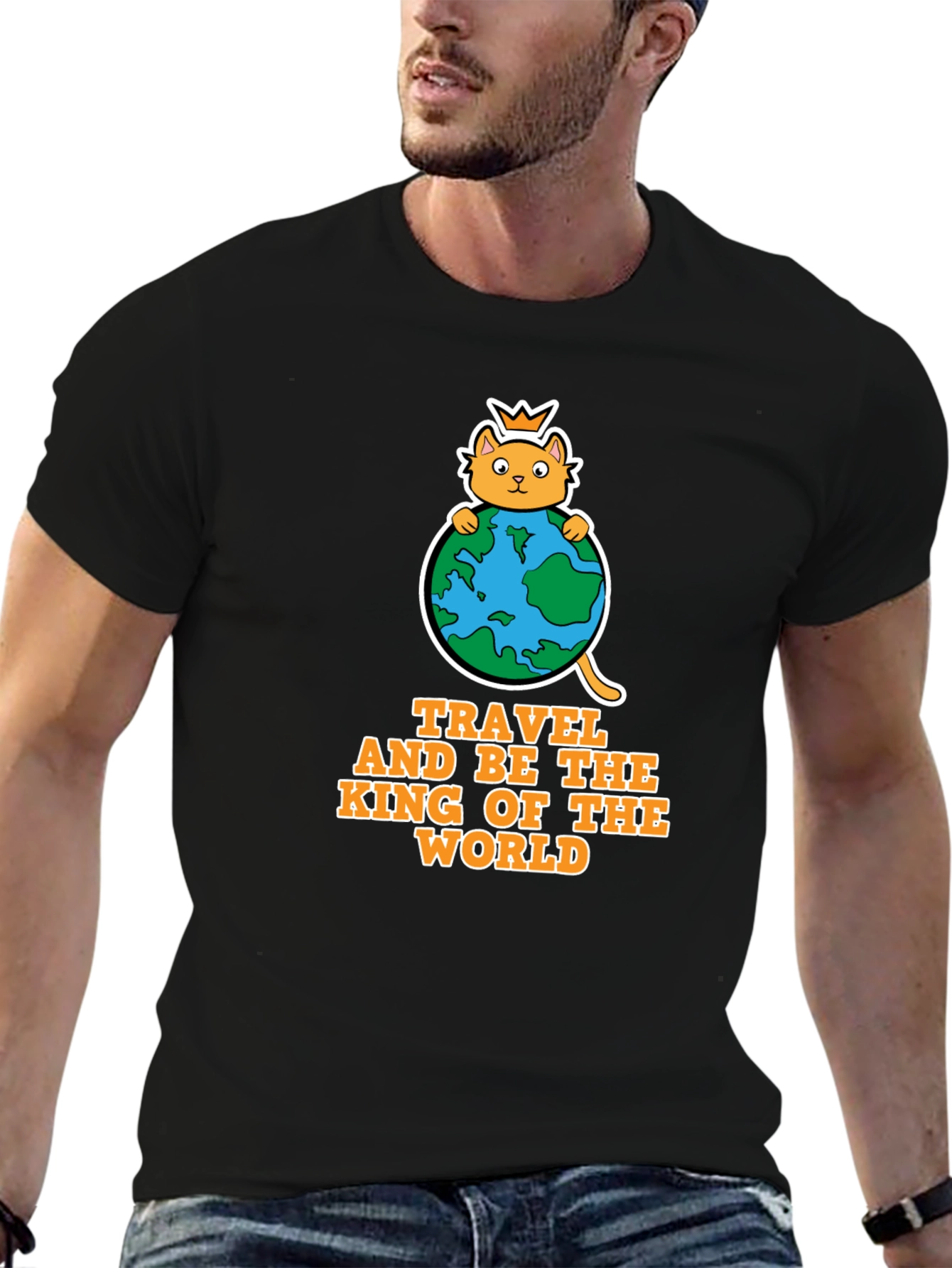 Travel King of the World Graphic Tee