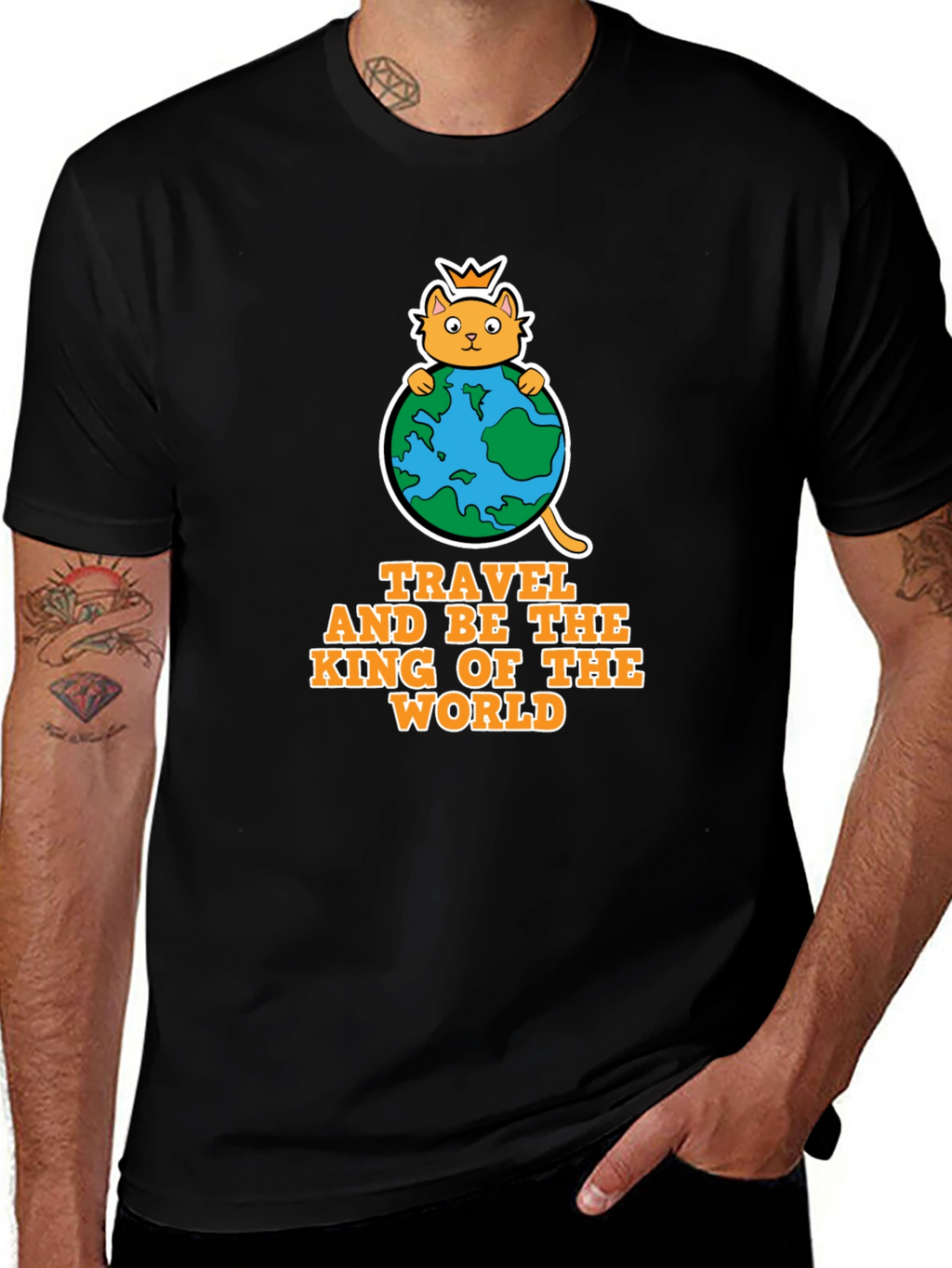 Travel King of the World Graphic Tee