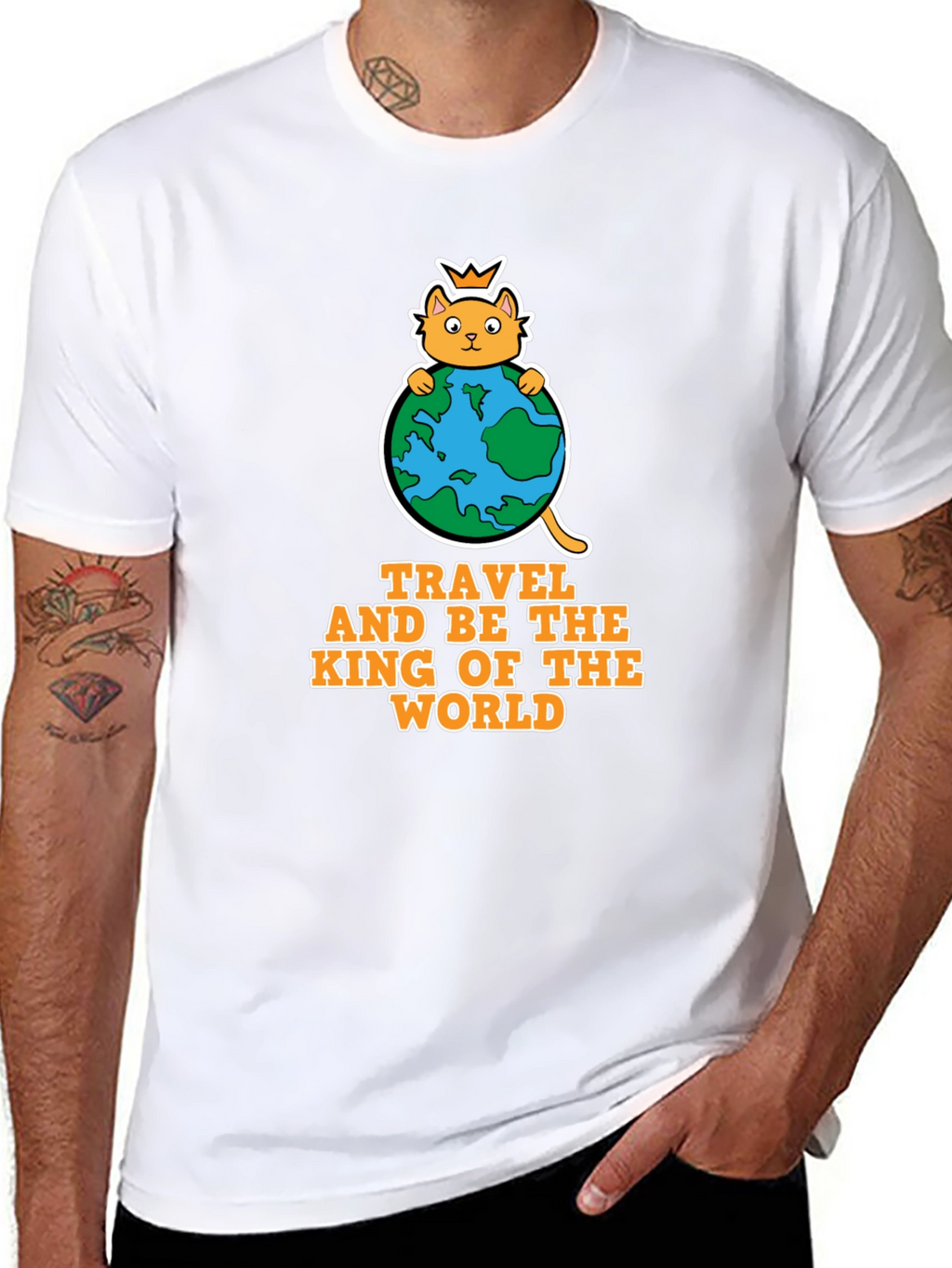 Travel King of the World Graphic Tee