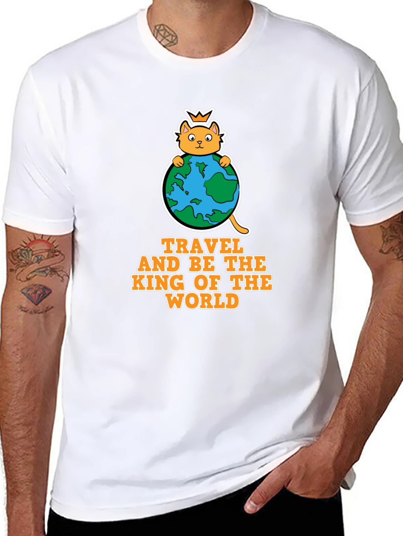 Travel King of the World Graphic Tee