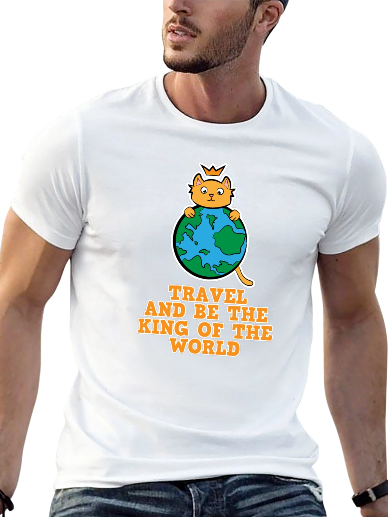 Travel King of the World Graphic Tee
