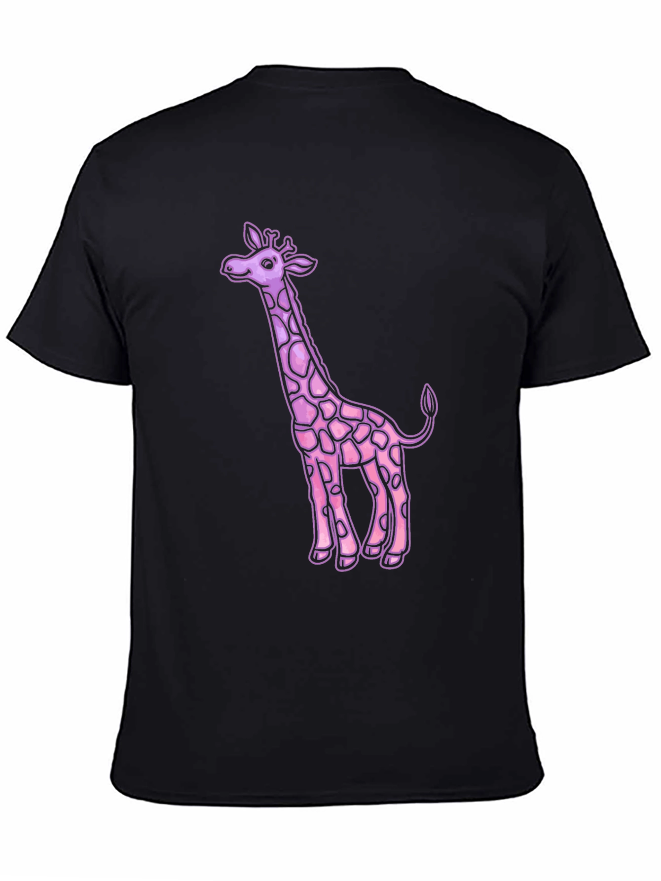 Pink Giraffe Graphic Tee - Unique Design