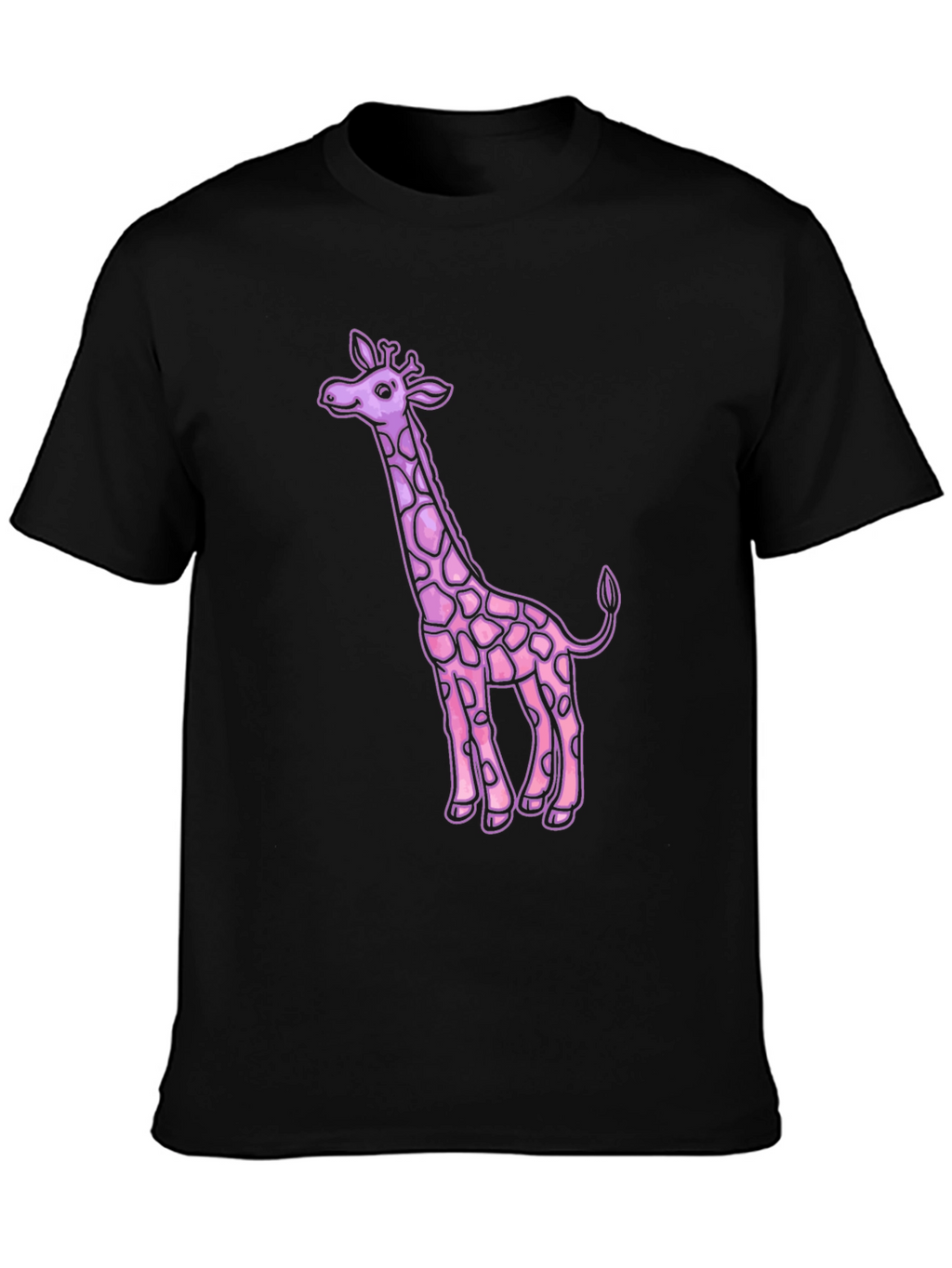Pink Giraffe Graphic Tee - Unique Design