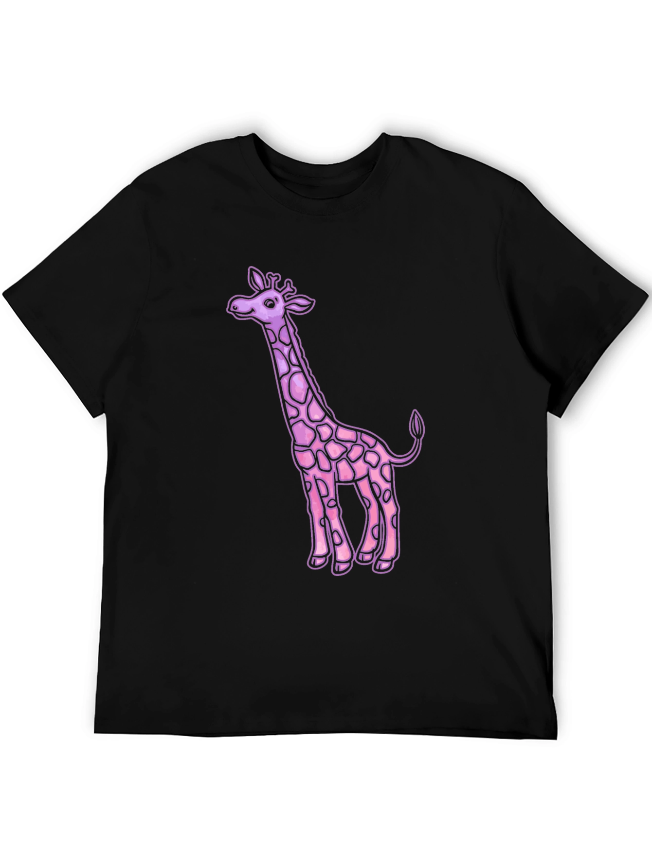 Pink Giraffe Graphic Tee - Unique Design