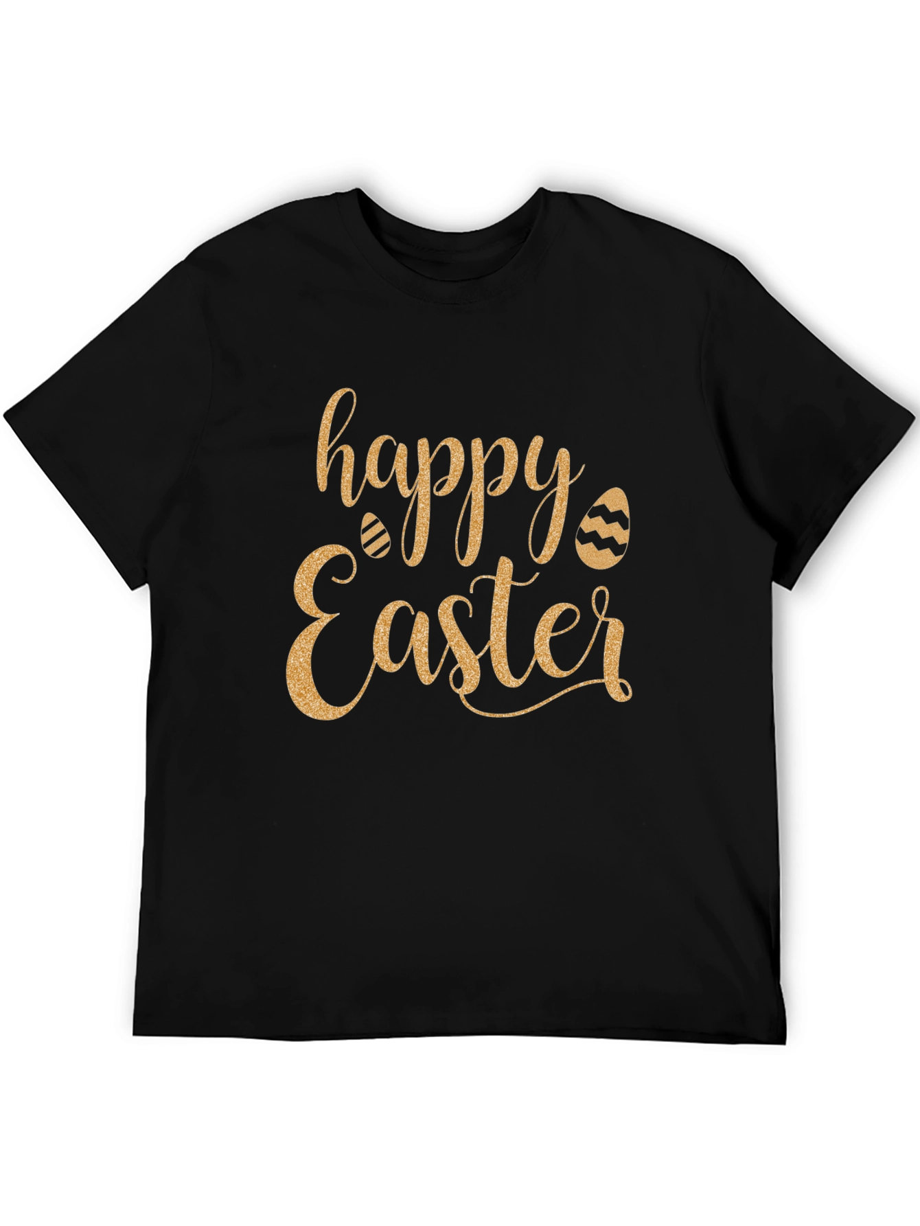 Happy Easter Graphic Tee - Black