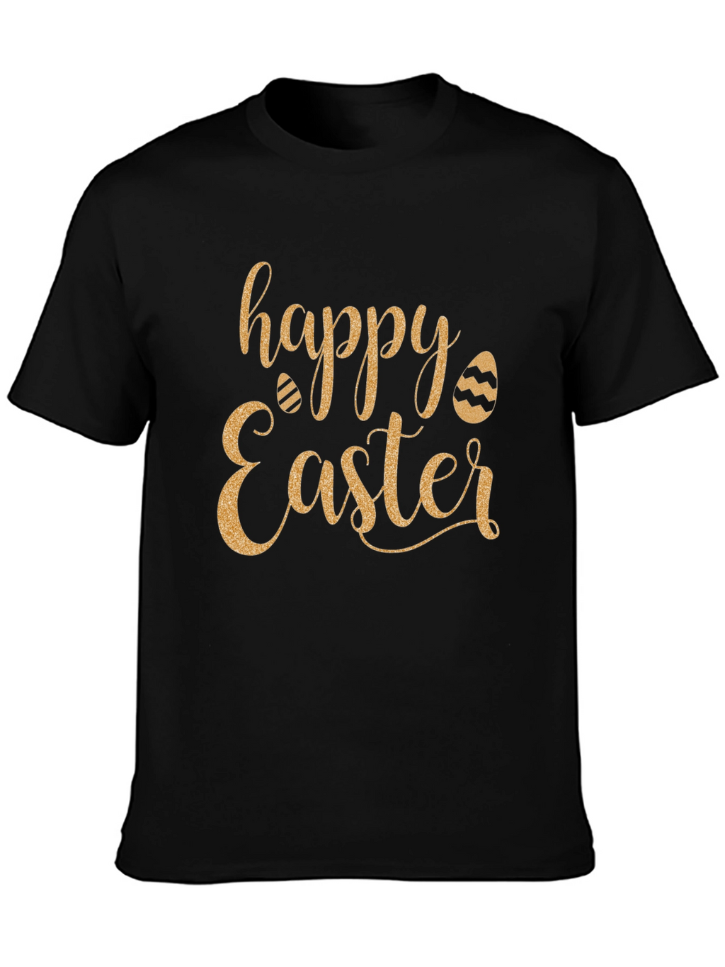 Happy Easter Graphic Tee - Black