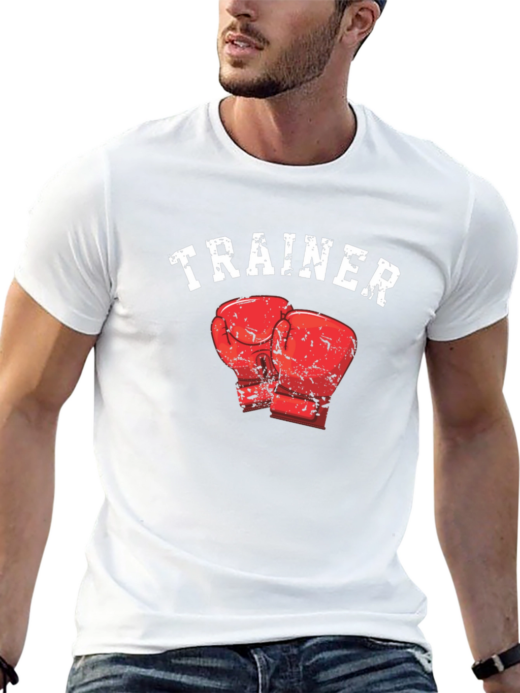 Trainer Boxing Gloves Graphic T-Shirt