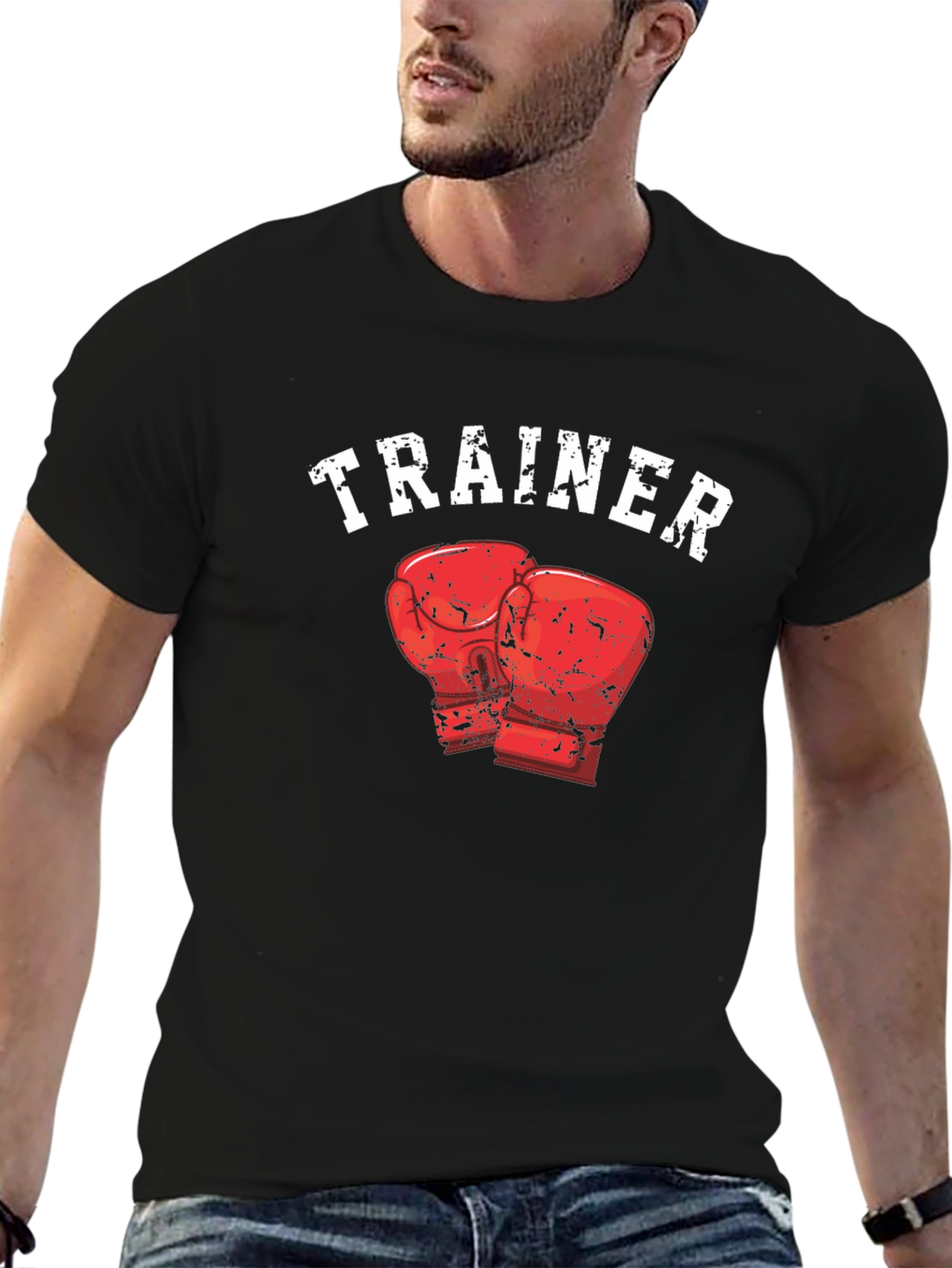 Trainer Boxing Gloves Graphic T-Shirt
