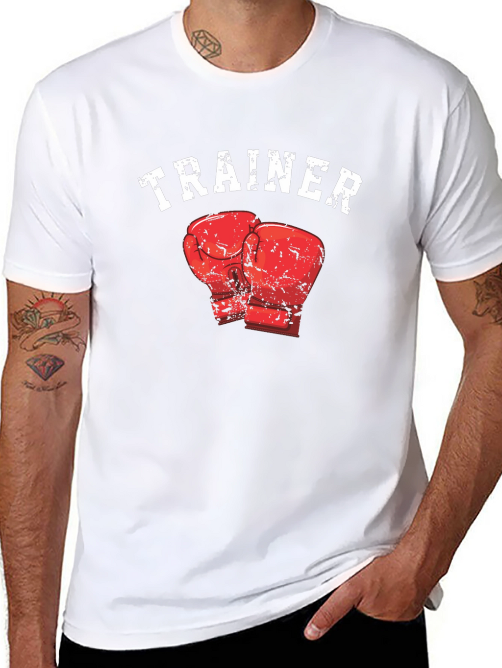 Trainer Boxing Gloves Graphic T-Shirt
