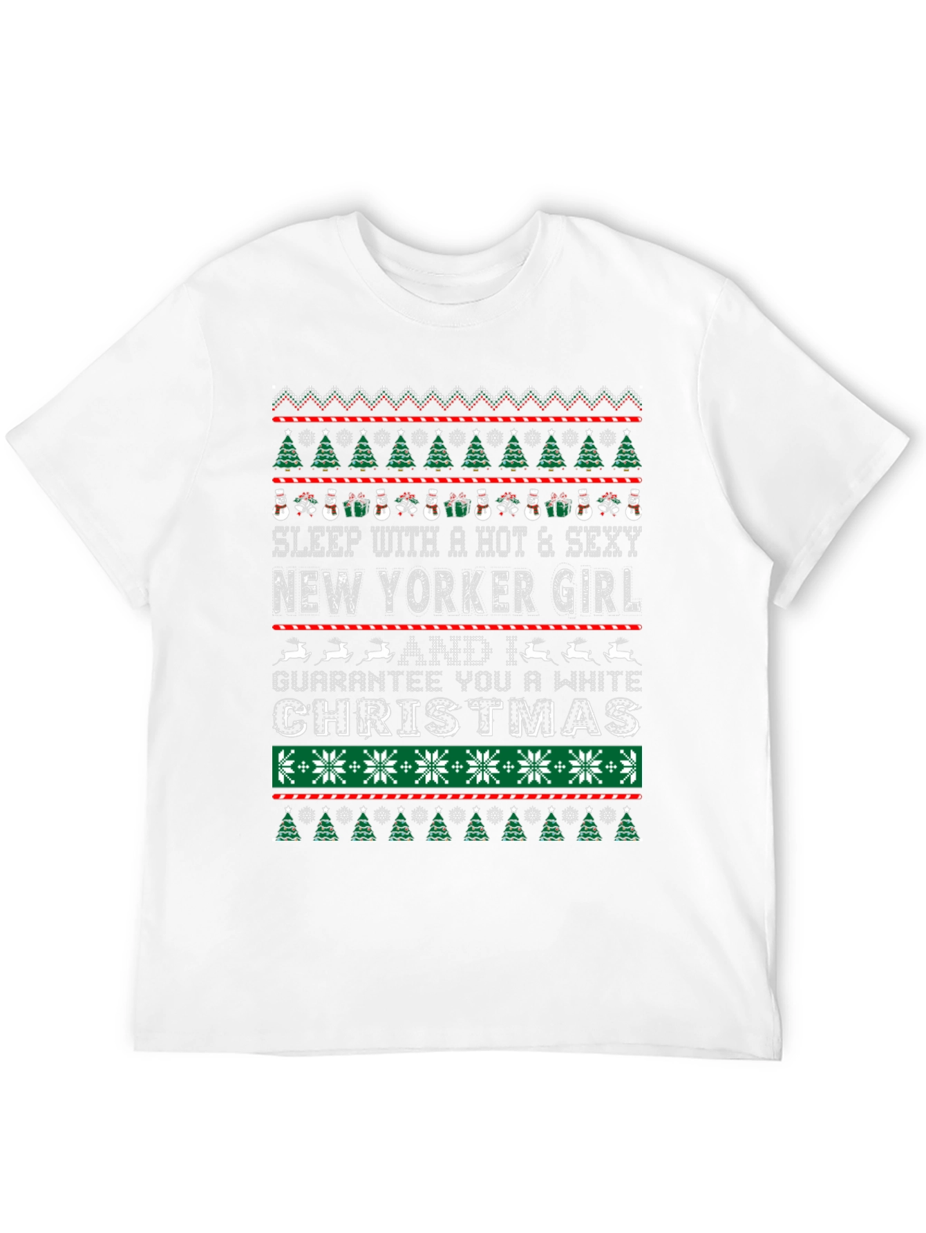 New Yorker Girl Christmas Novelty T-Shirt