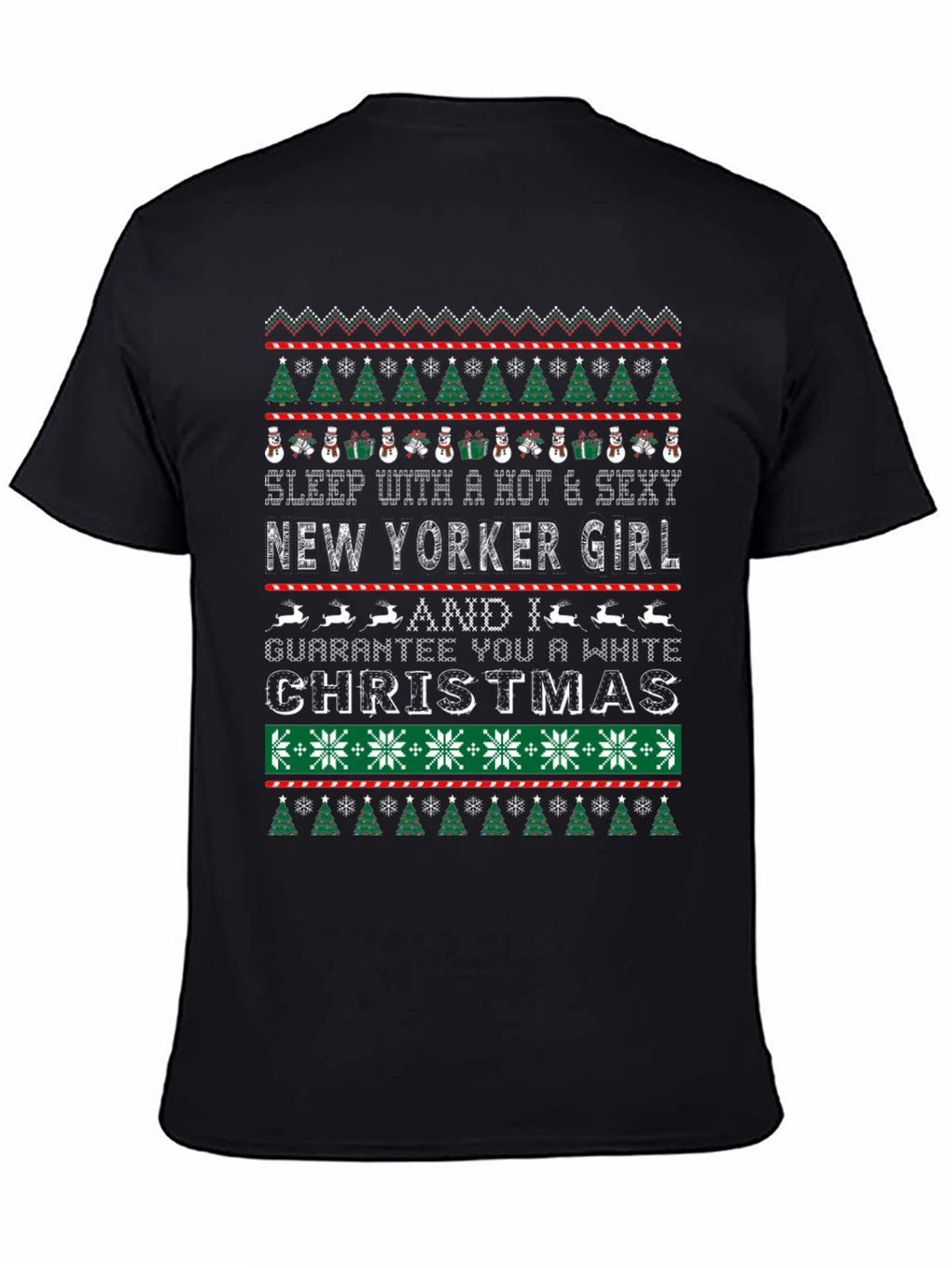 New Yorker Girl Christmas Novelty T-Shirt