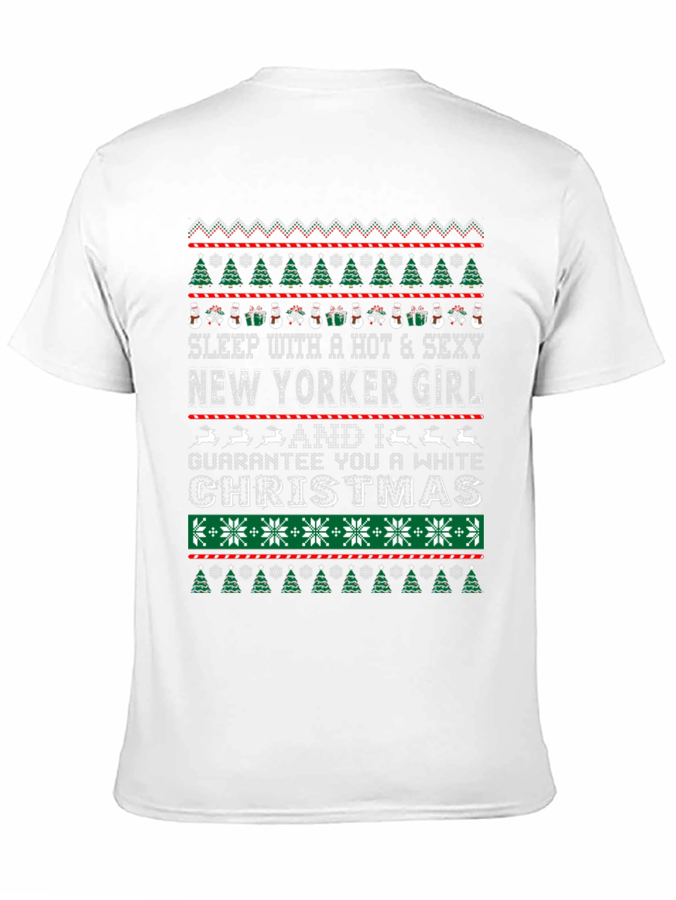 New Yorker Girl Christmas Novelty T-Shirt