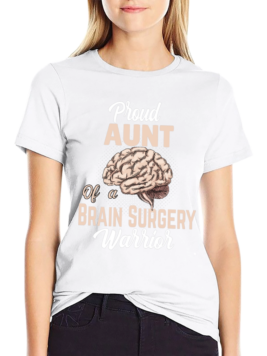 Proud Aunt Brain Surgery Warrior T-Shirt
