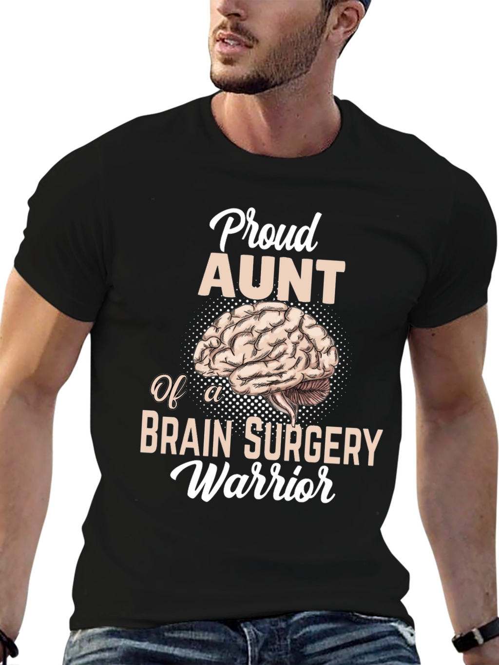 Proud Aunt Brain Surgery Warrior T-Shirt
