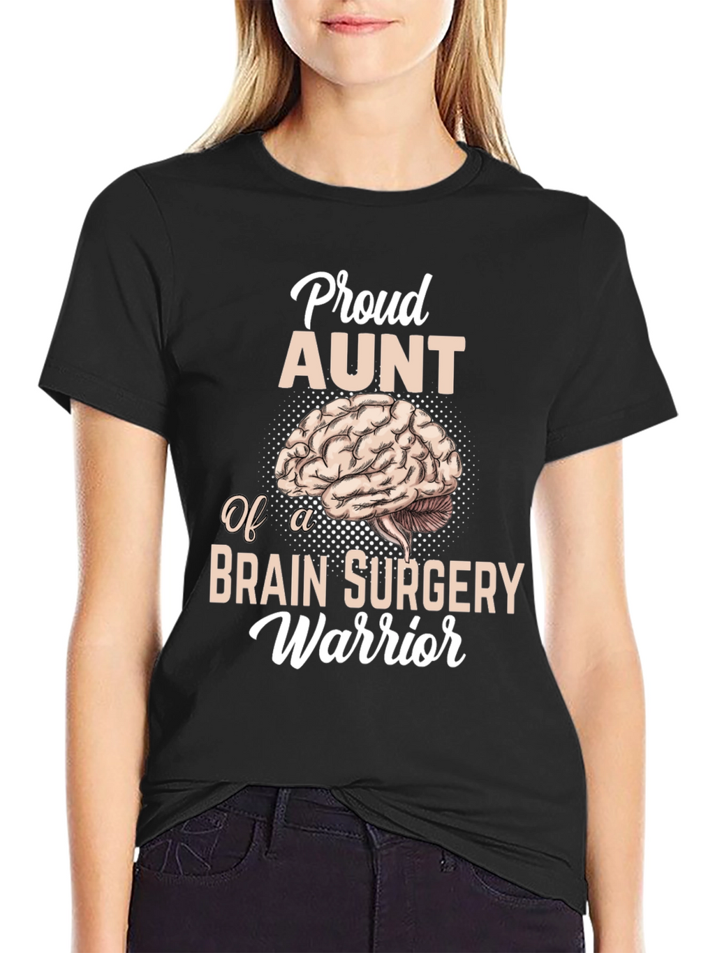 Proud Aunt Brain Surgery Warrior T-Shirt