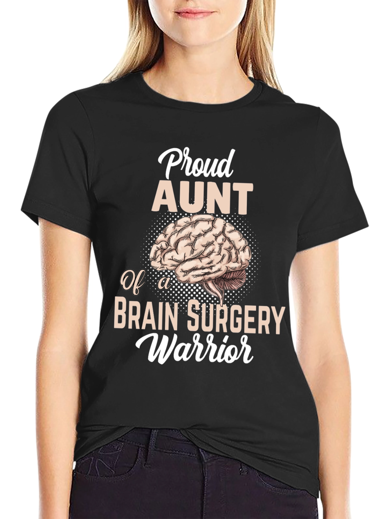 Proud Aunt Brain Surgery Warrior T-Shirt