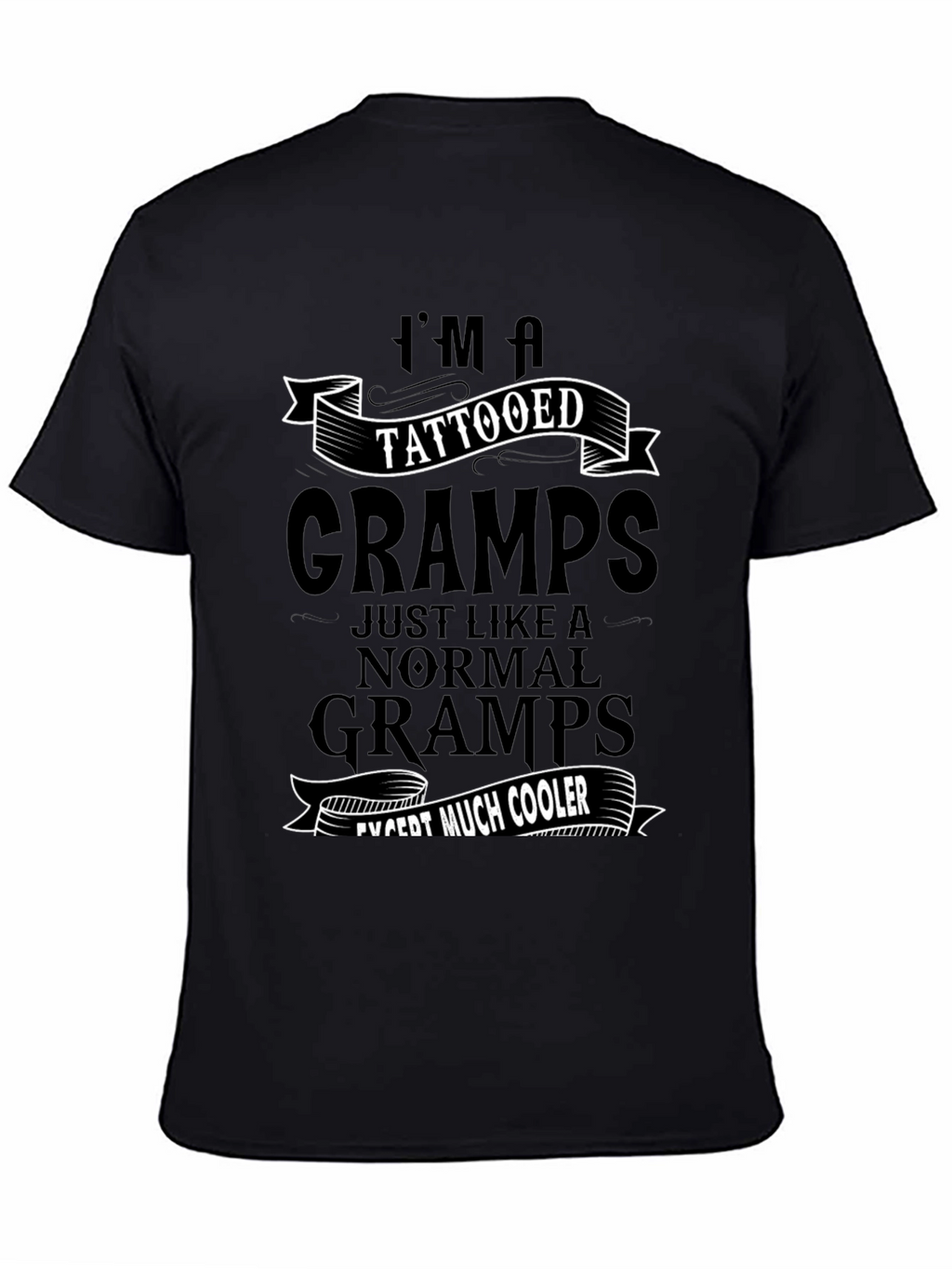 Tattooed Gramps T-Shirt - Cool Grandfather Tee