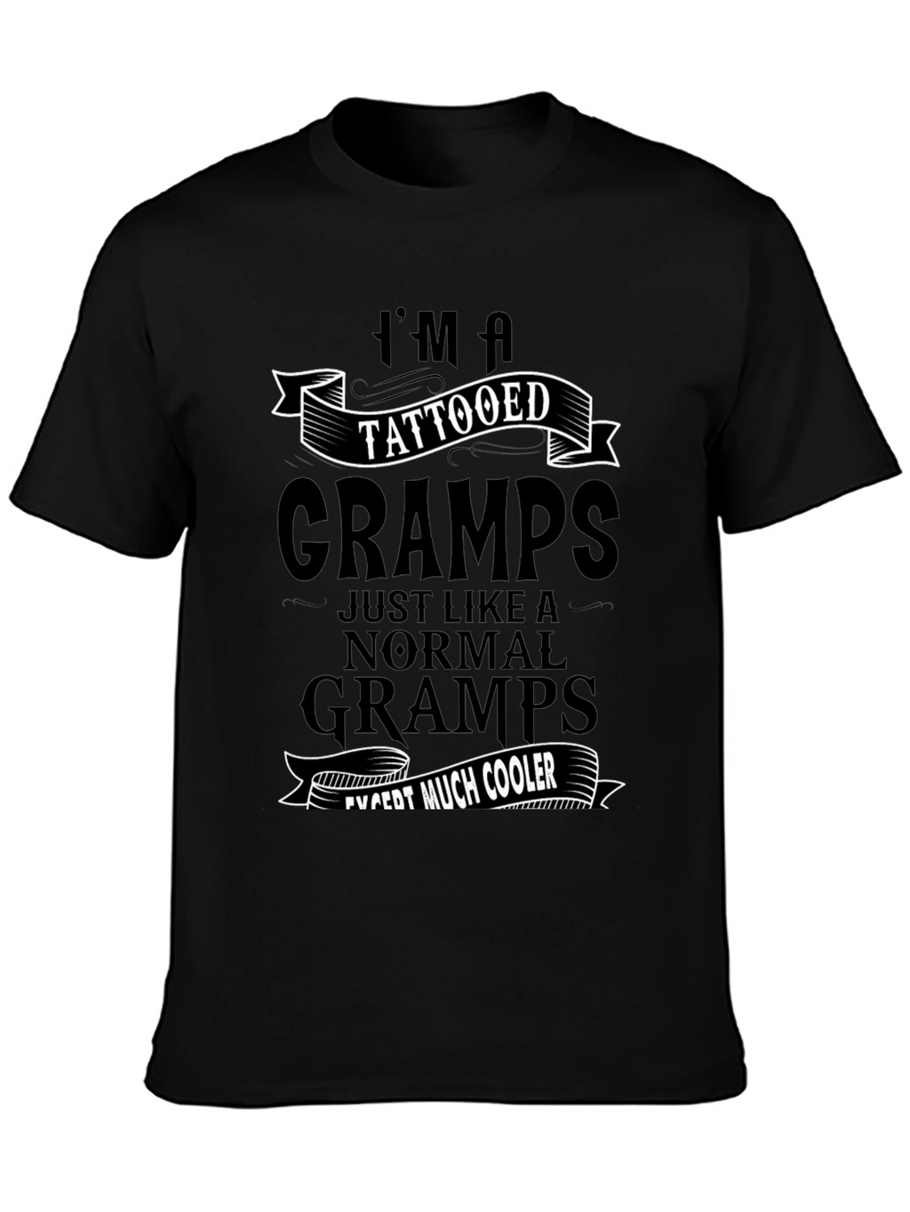 Tattooed Gramps T-Shirt - Cool Grandfather Tee