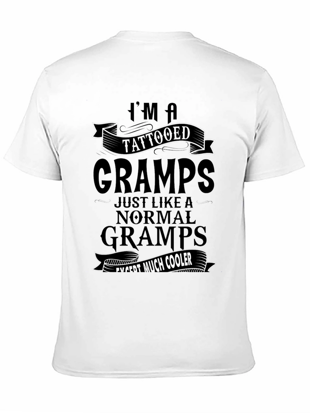 Tattooed Gramps T-Shirt - Cool Grandfather Tee