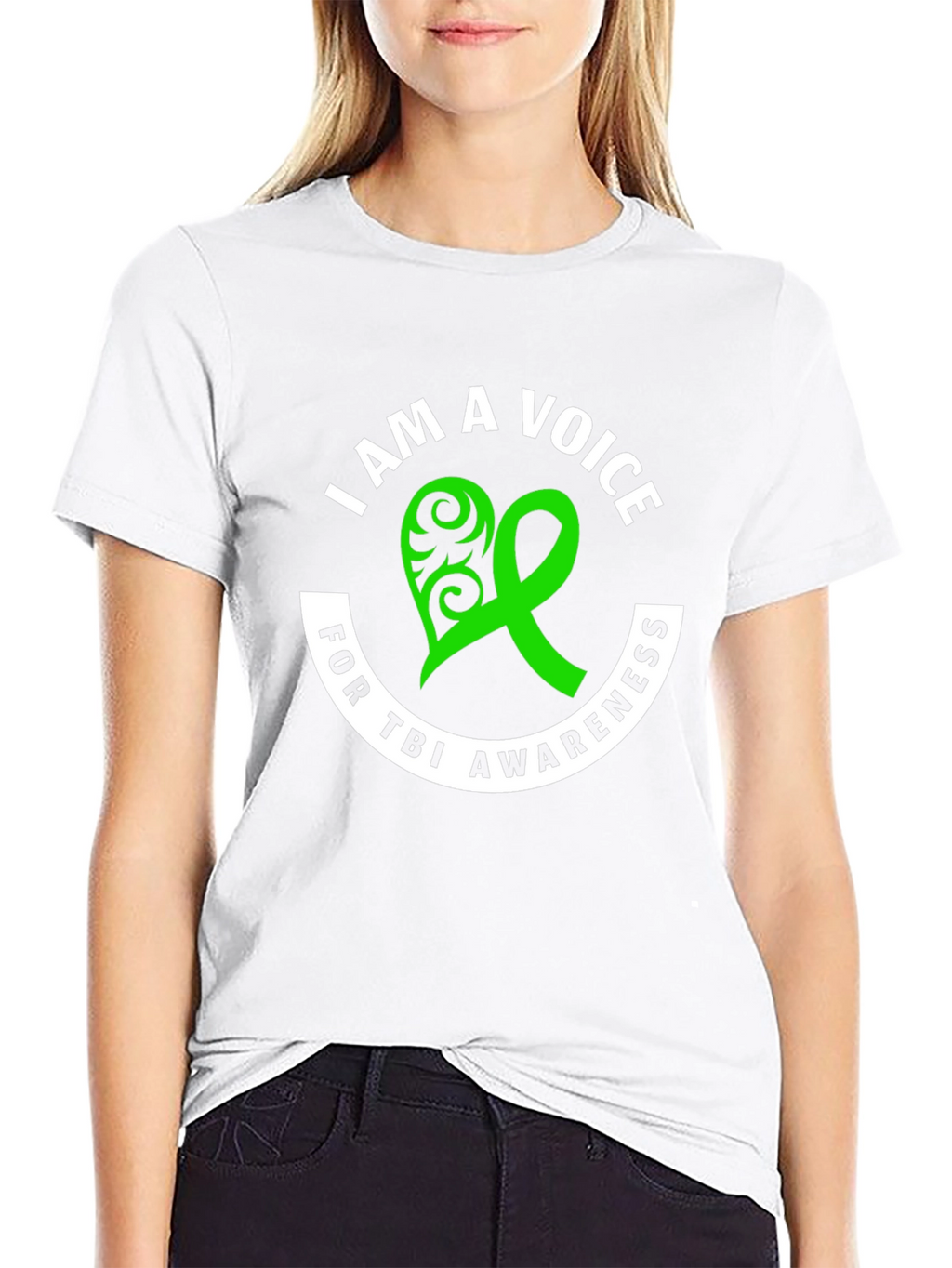 TBI Awareness Ribbon Graphic T-Shirt