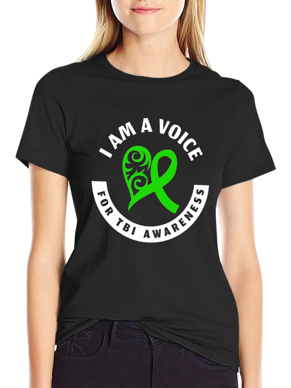 TBI Awareness Ribbon Graphic T-Shirt