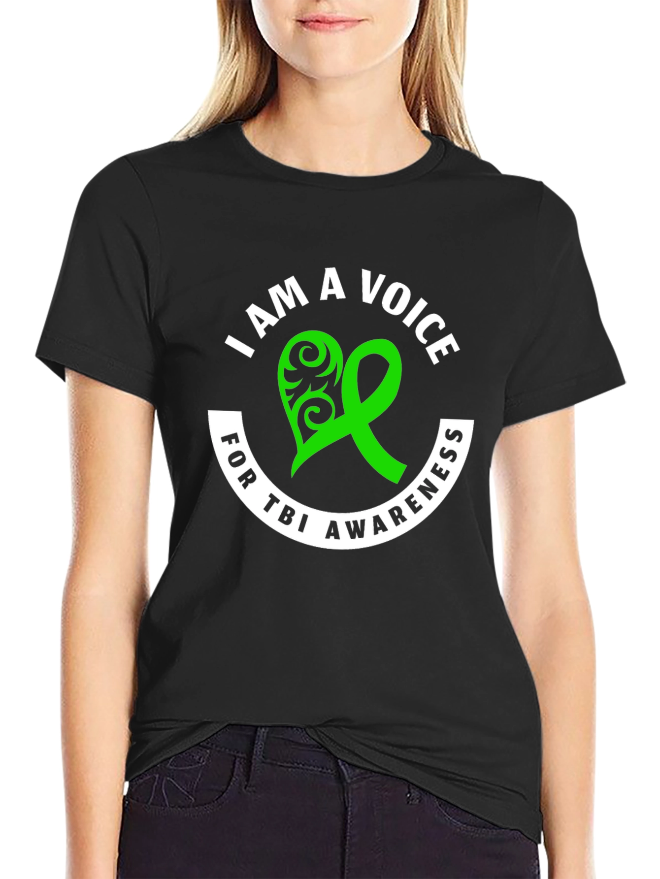 TBI Awareness Ribbon Graphic T-Shirt