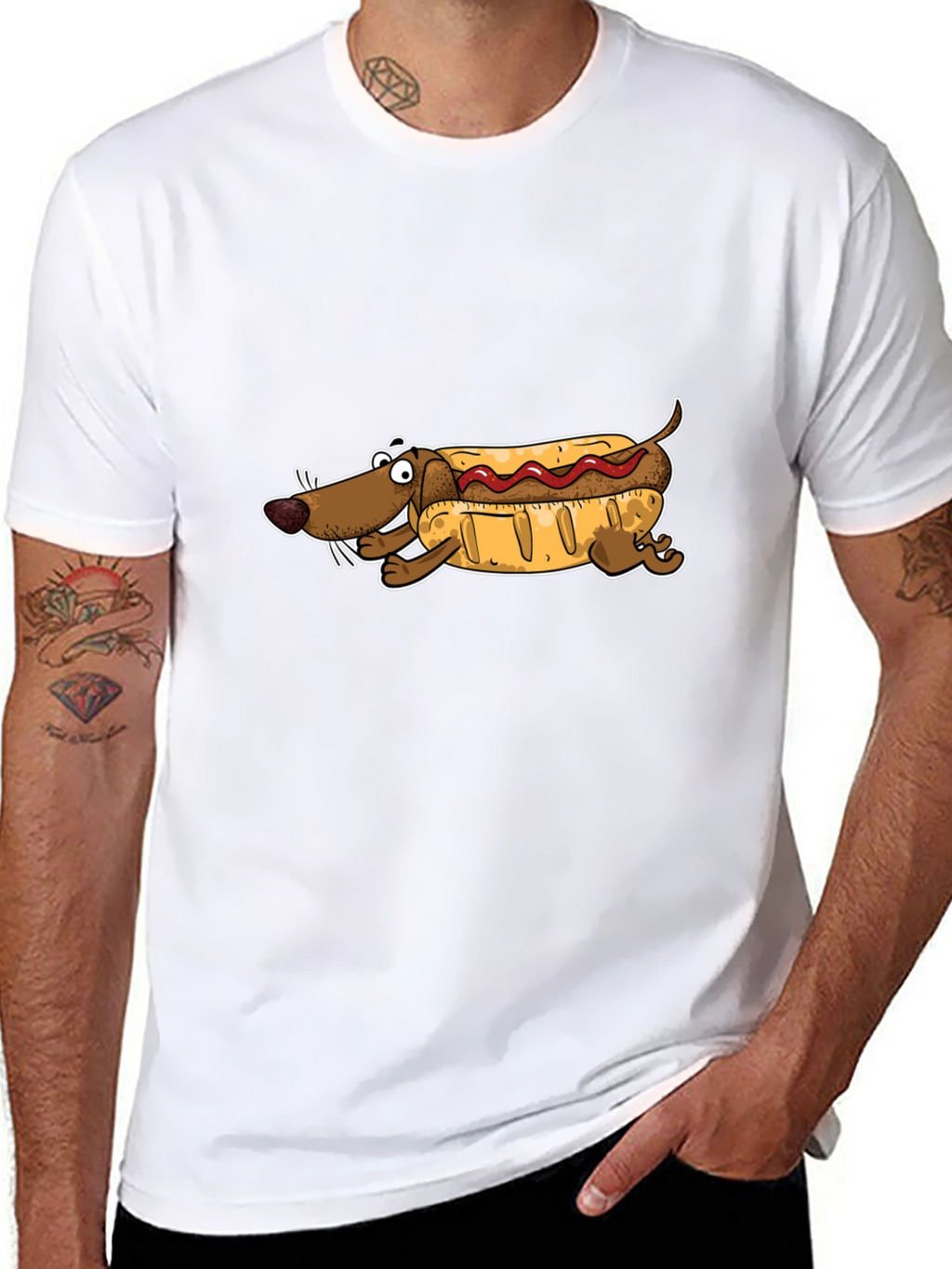 Hot Dog Dachshund T-Shirt - Funny Wiener Dog Tee