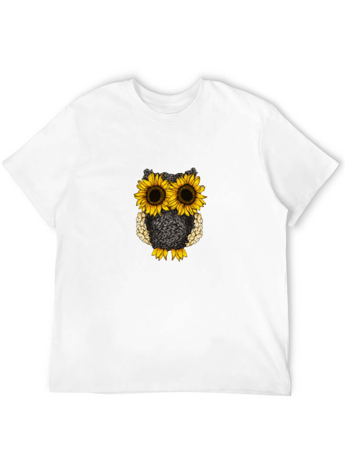 Sunflower Owl Graphic T-Shirt