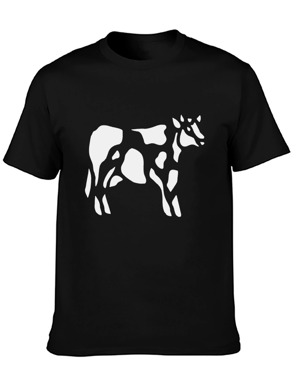 Cow Print Black T-Shirt