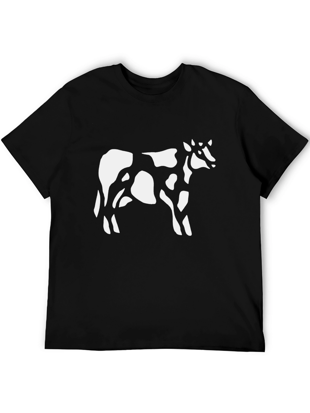 Cow Print Black T-Shirt