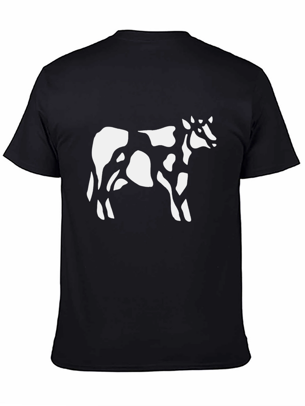 Cow Print Black T-Shirt