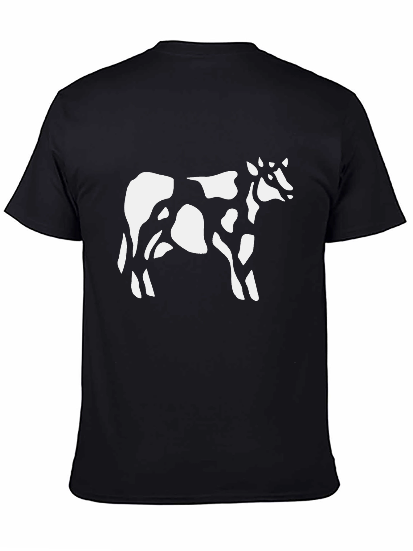 Cow Print Black T-Shirt