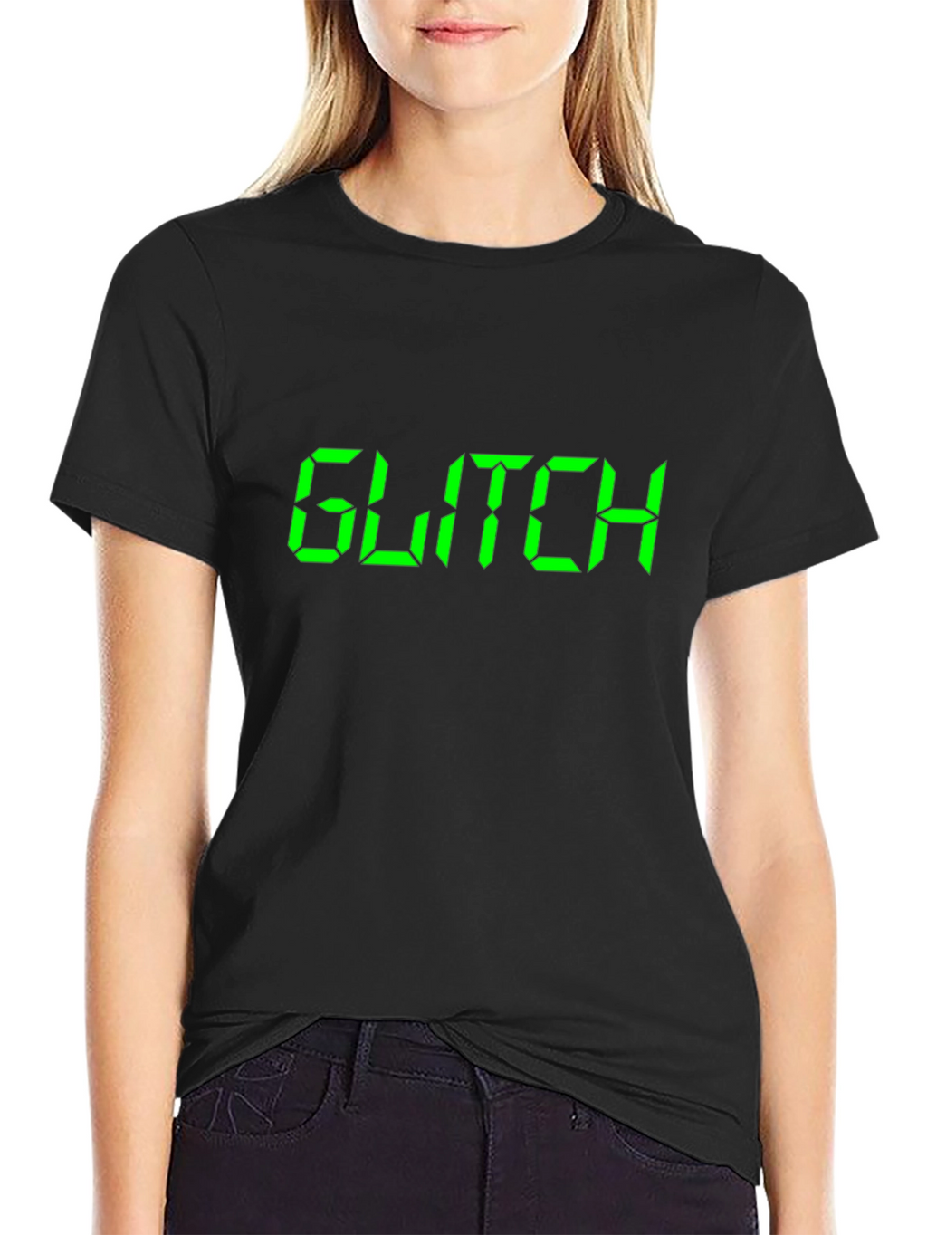 Glitch Graphic Tee - Digital Style
