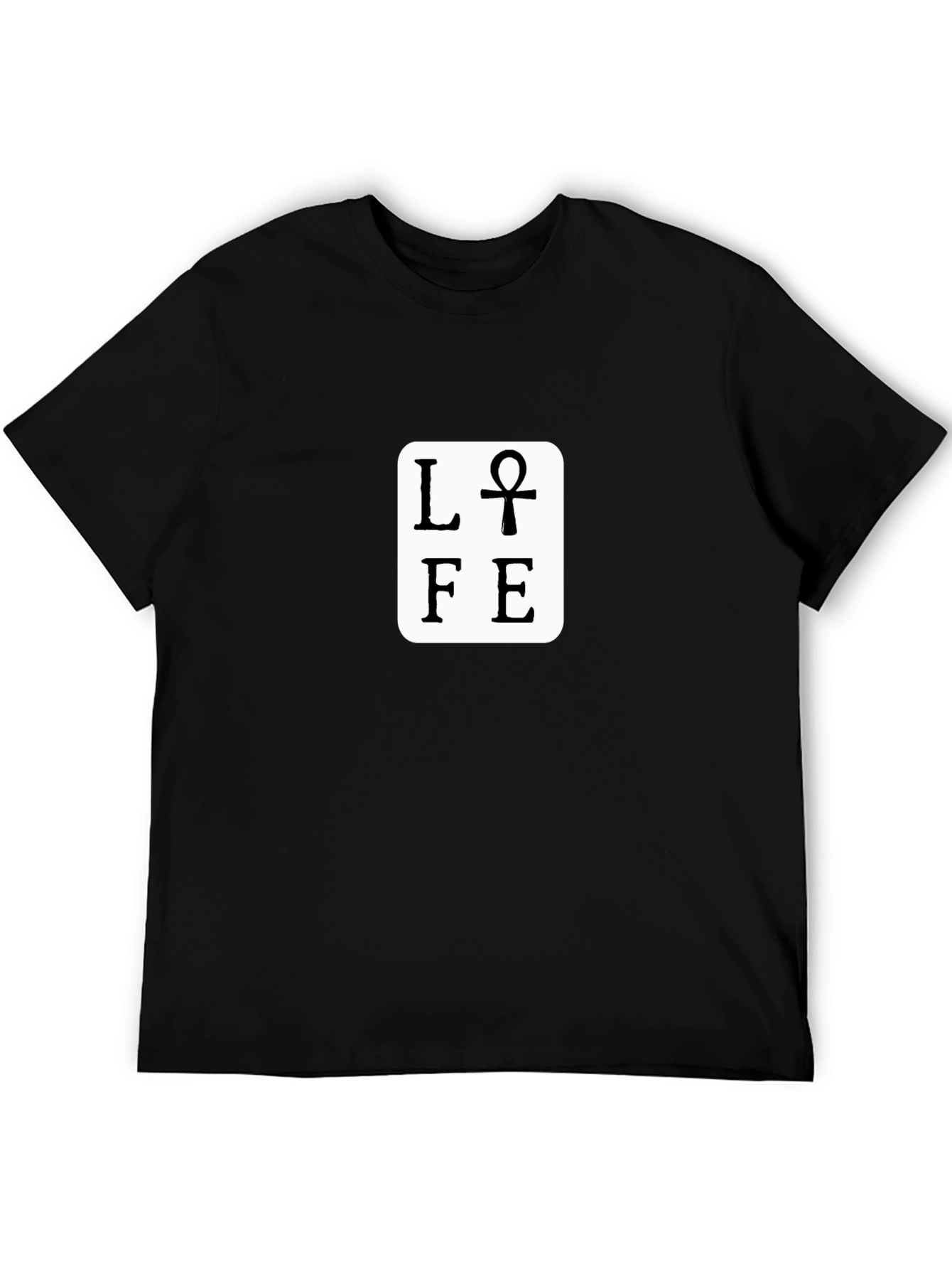 Life Ankh Graphic Black T-Shirt