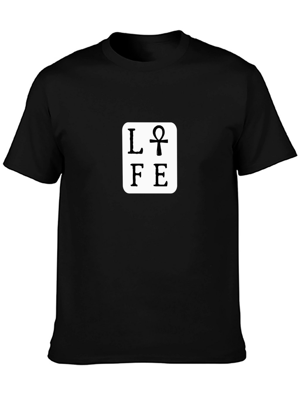 Life Ankh Graphic Black T-Shirt